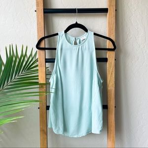 A New Day Mint Keyhole Tank Top Sleeveless Blouse